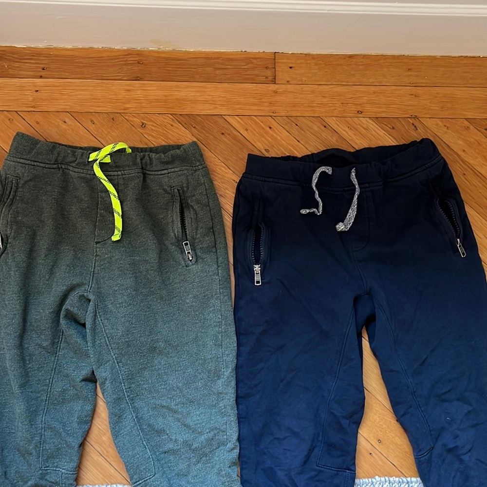 2 pairs J.Crew crewcuts boys sweatpant joggers size 8